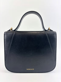 Virtus 3D Flower Small Top Handle Bag Black - Glampot