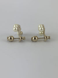 Faux Pearls La Petite Tribale Earrings Fan-Shaped