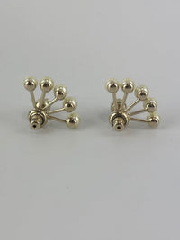 Faux Pearls La Petite Tribale Earrings Fan-Shaped