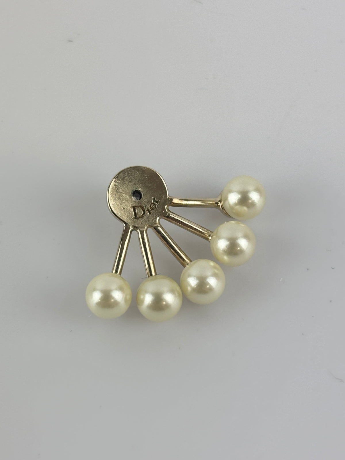 Faux Pearls La Petite Tribale Earrings Fan-Shaped