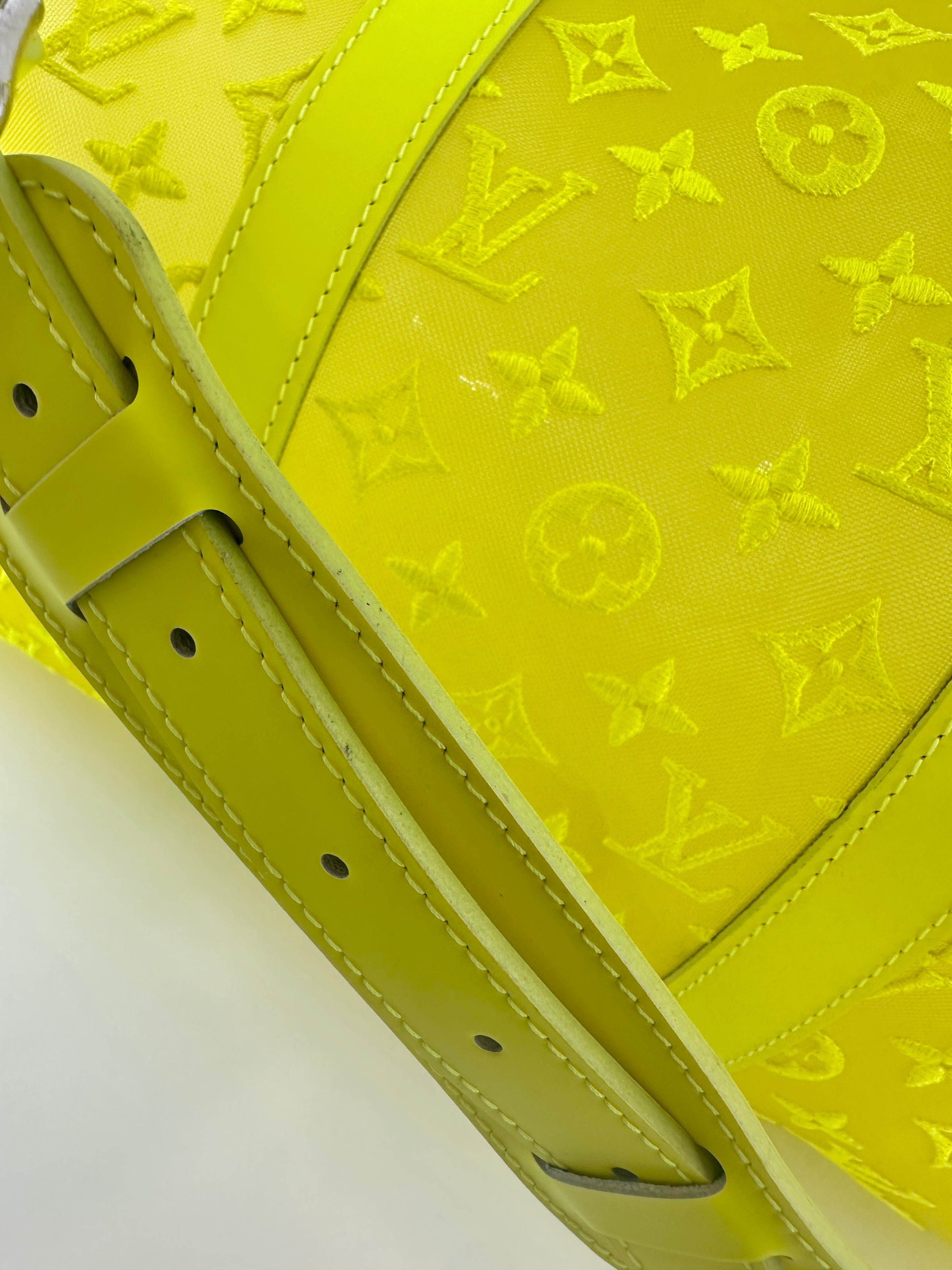 Keepall Bandouliere 50 Monogram See Through Mesh Neon Bag