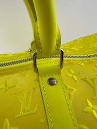 Keepall Bandouliere 50 Monogram See Through Mesh Neon Bag