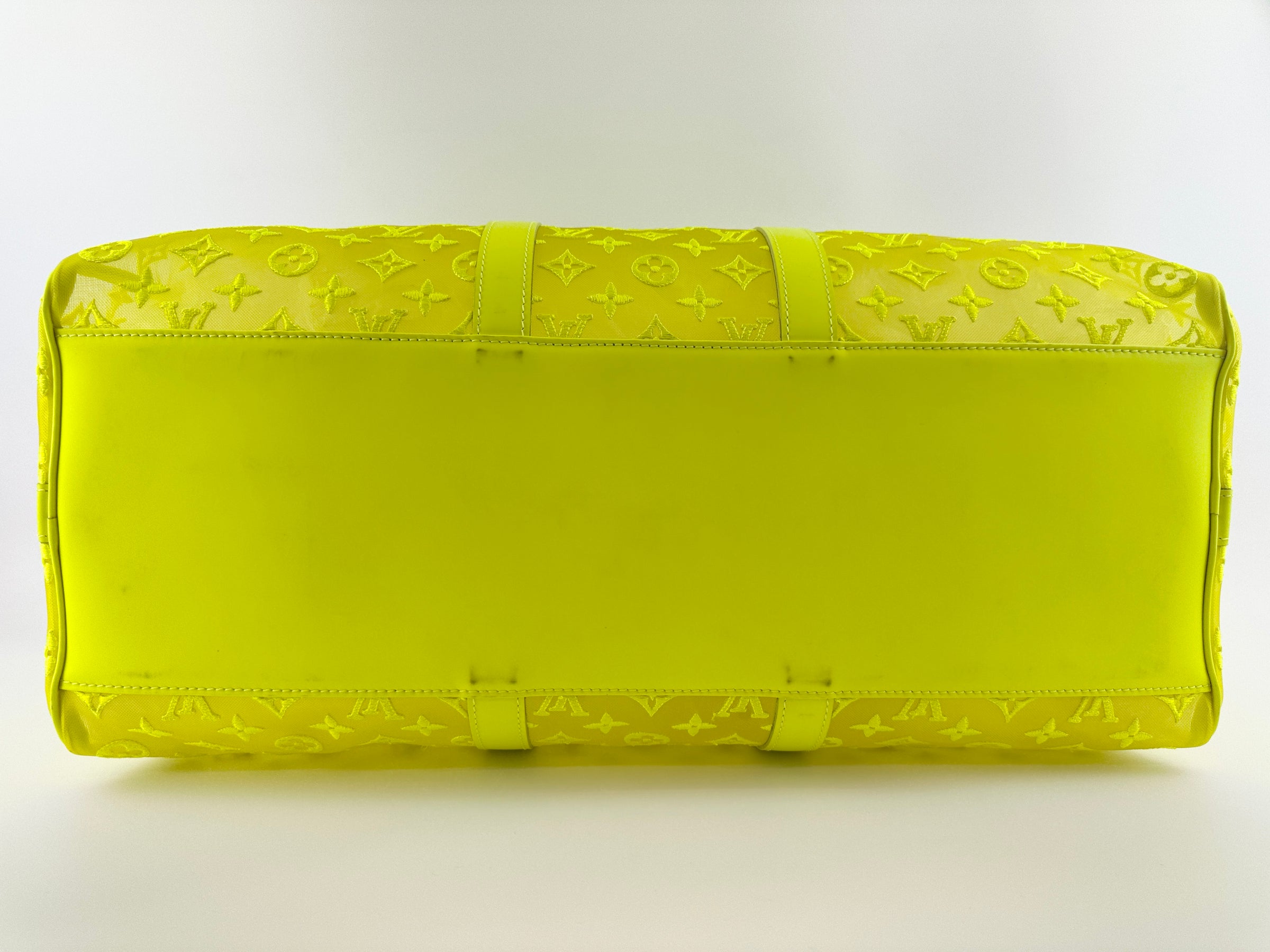 Keepall Bandouliere 50 Monogram See Through Mesh Neon Bag