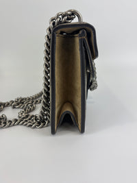 Dionysus Small GG Coated Canvas Crystal Embellished Metal Shoulder Bag