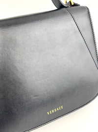 Virtus 3D Flower Small Top Handle Bag Black - Glampot