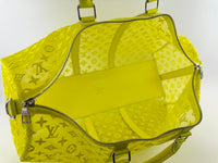 Keepall Bandouliere 50 Monogram See Through Mesh Neon Bag