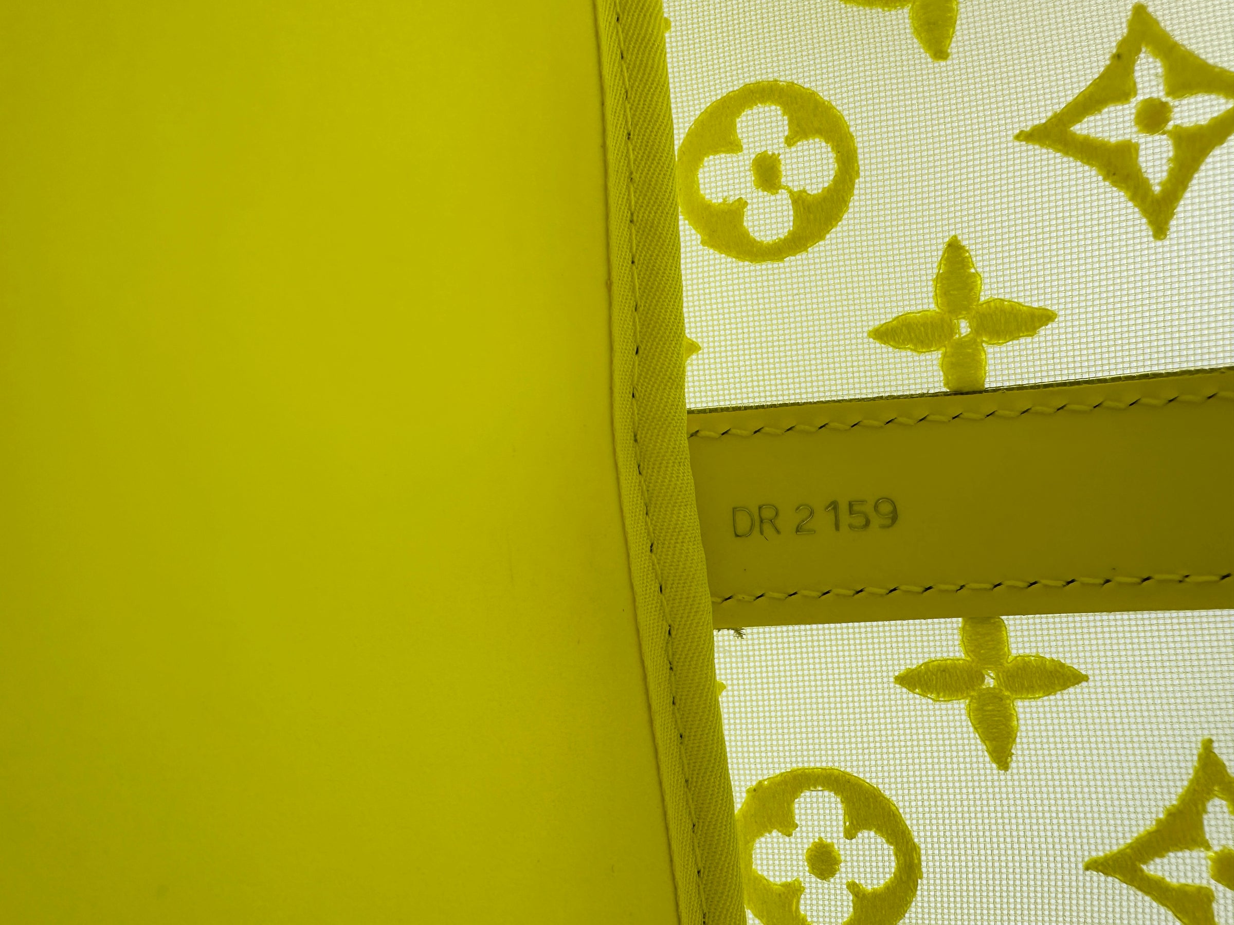 Keepall Bandouliere 50 Monogram See Through Mesh Neon Bag