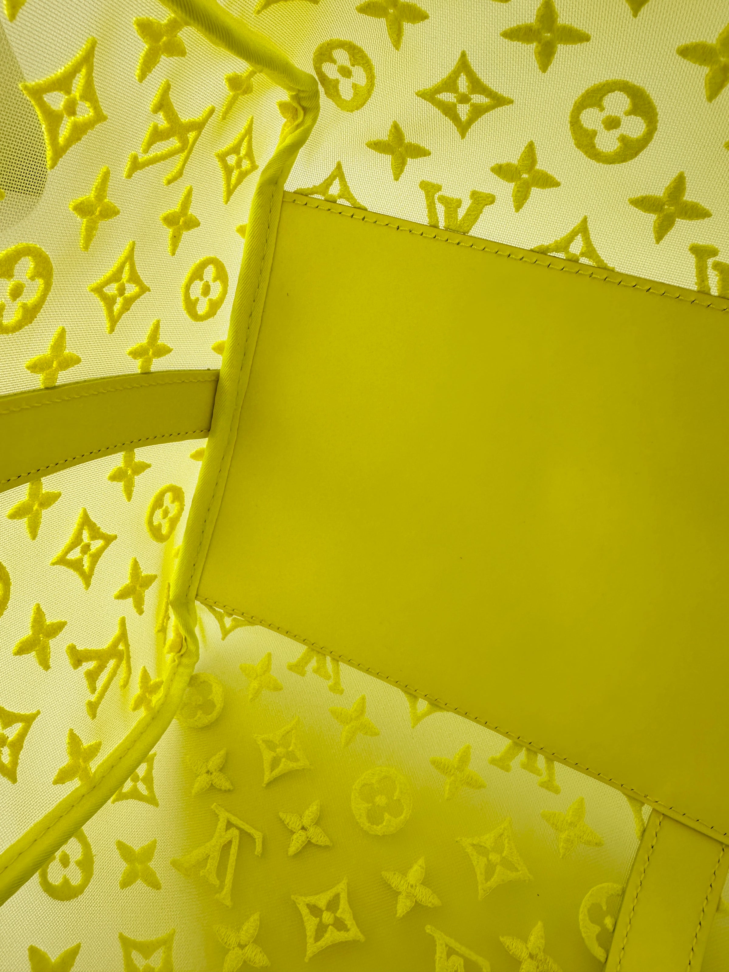 Keepall Bandouliere 50 Monogram See Through Mesh Neon Bag