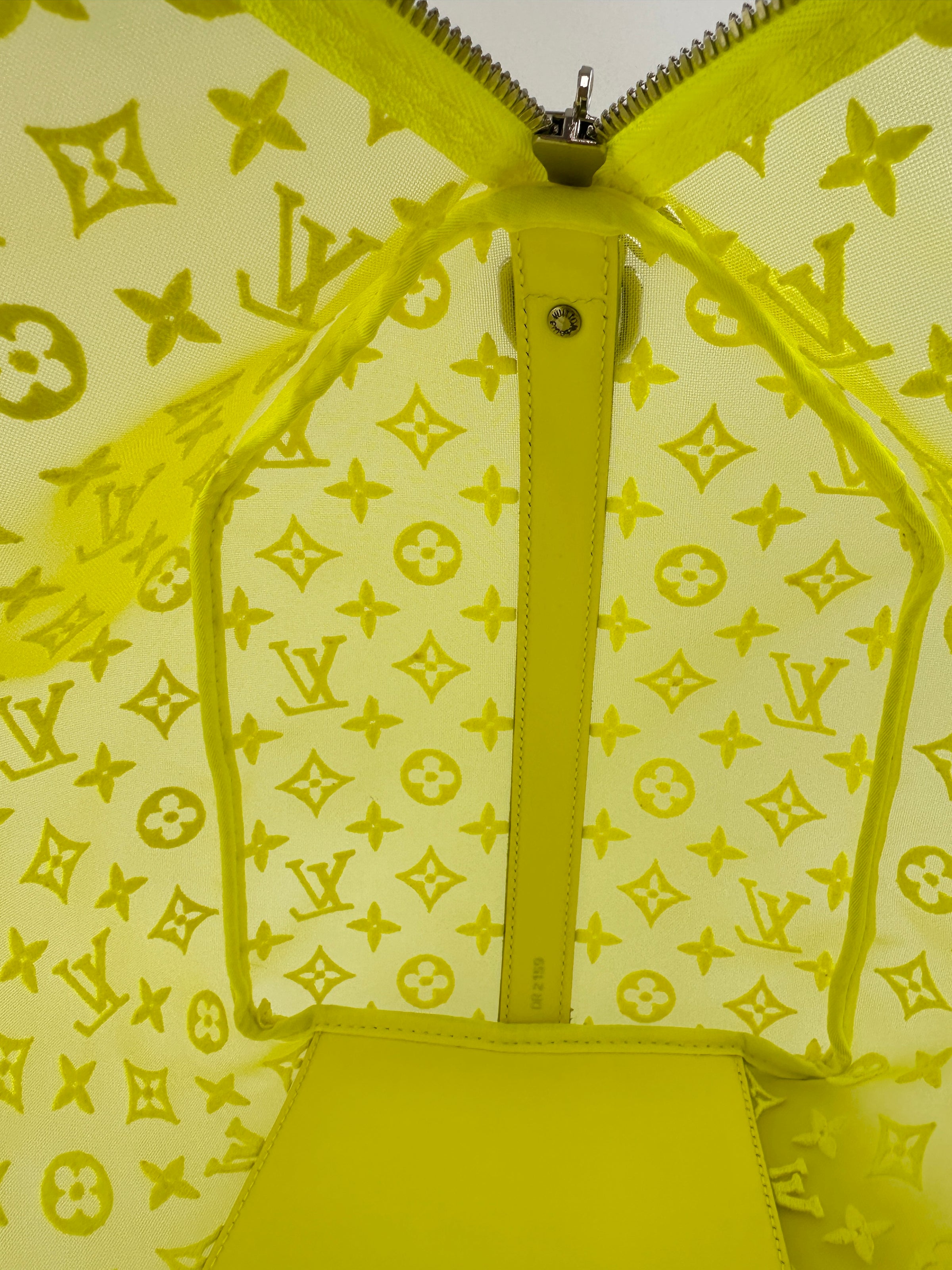 Keepall Bandouliere 50 Monogram See Through Mesh Neon Bag