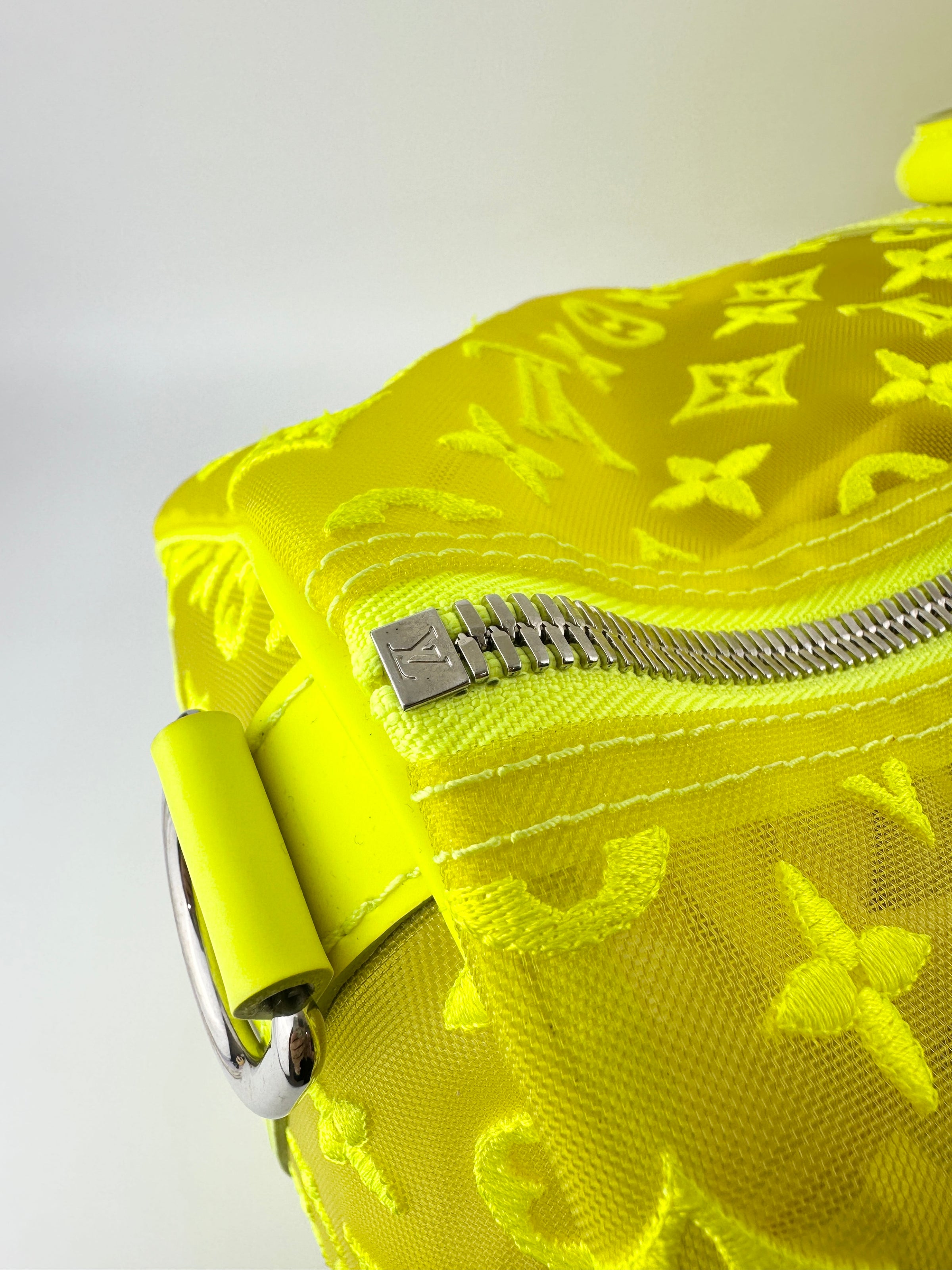 Keepall Bandouliere 50 Monogram See Through Mesh Neon Bag