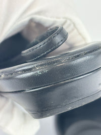 Leather Slingback Flats Black Size 38.5