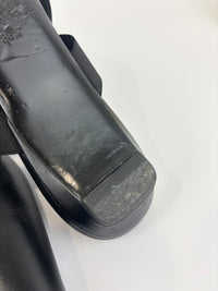 Leather Slingback Flats Black Size 38.5