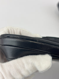 Leather Slingback Flats Black Size 38.5