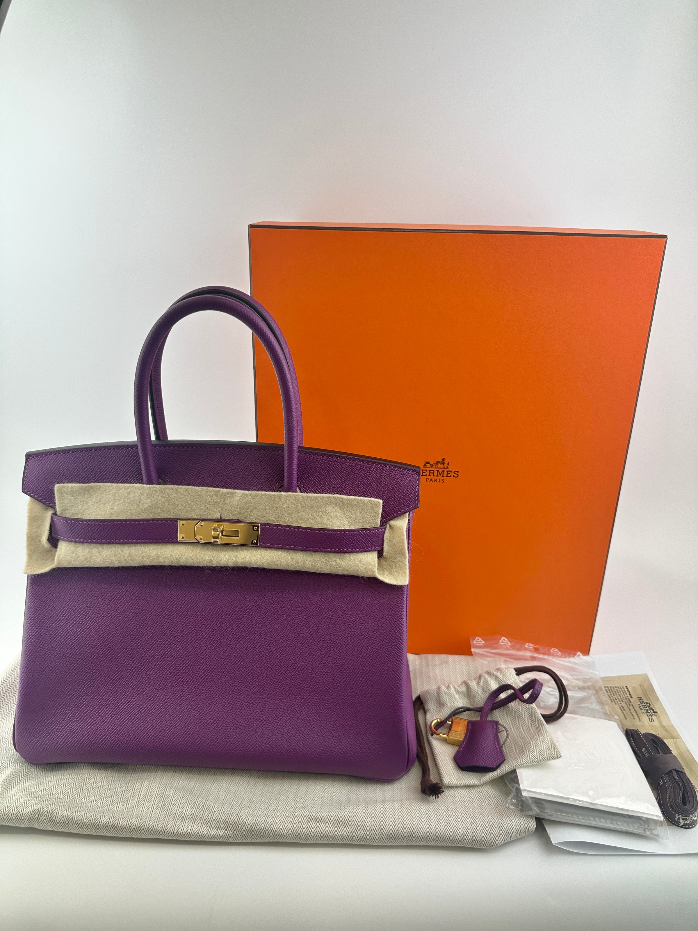 Birkin 30 Anemone Epsom Leather GHW