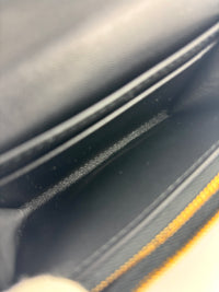 Caro Glycine Wallet Supple Cannage Calfskin in Black - Glampot