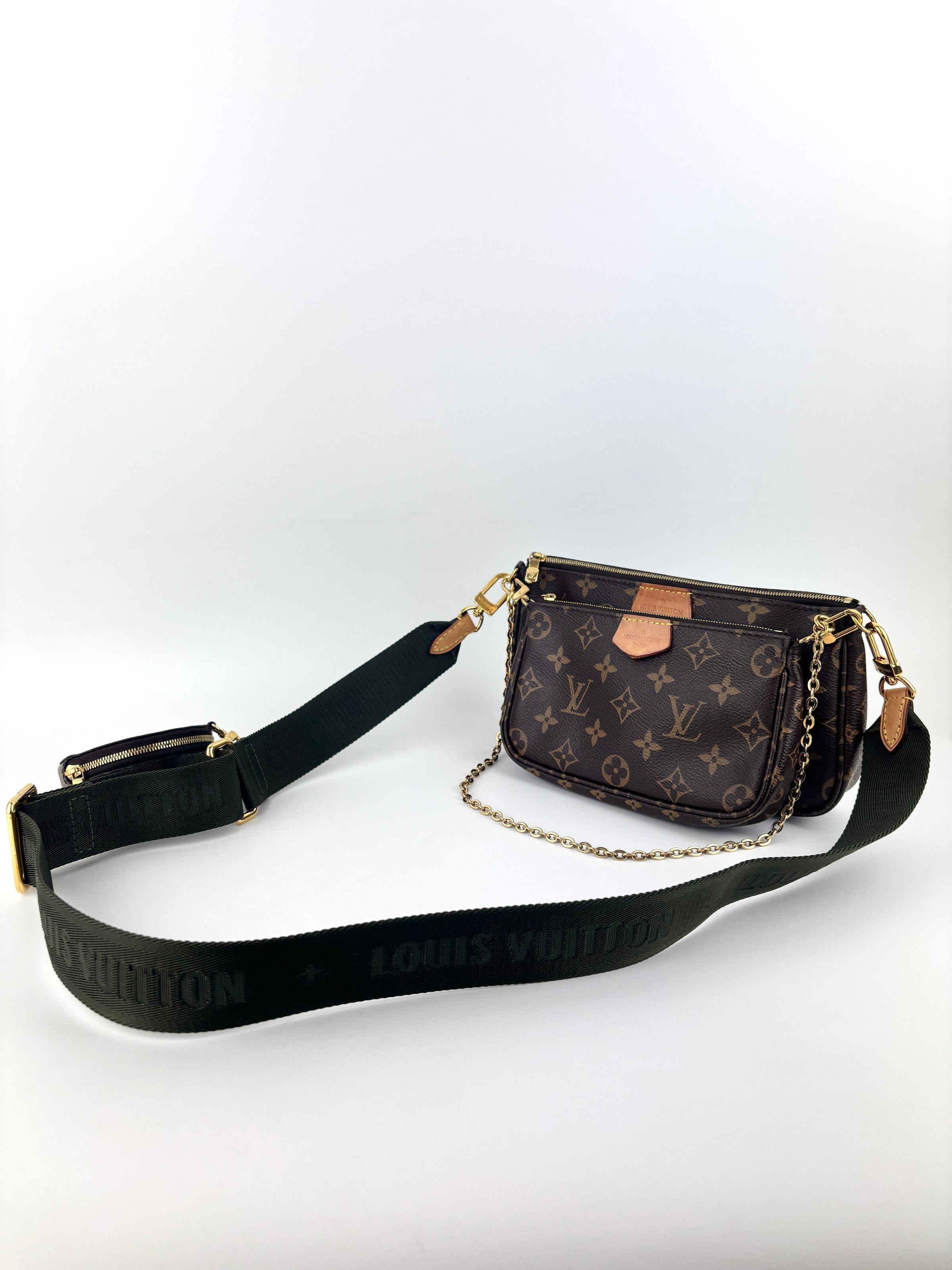 Multi Pochette Monogram Canvas Khaki