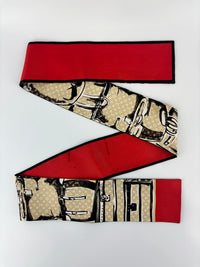 Monogram Trunks Silk Bandeau Scarf