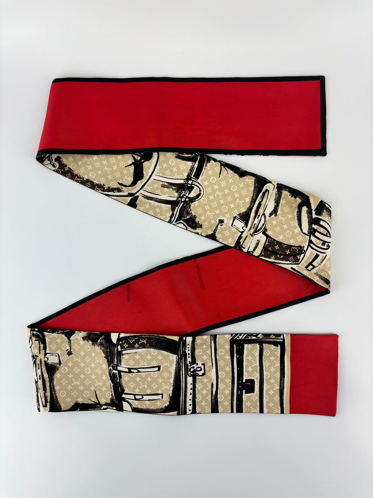 Monogram Trunks Silk Bandeau Scarf