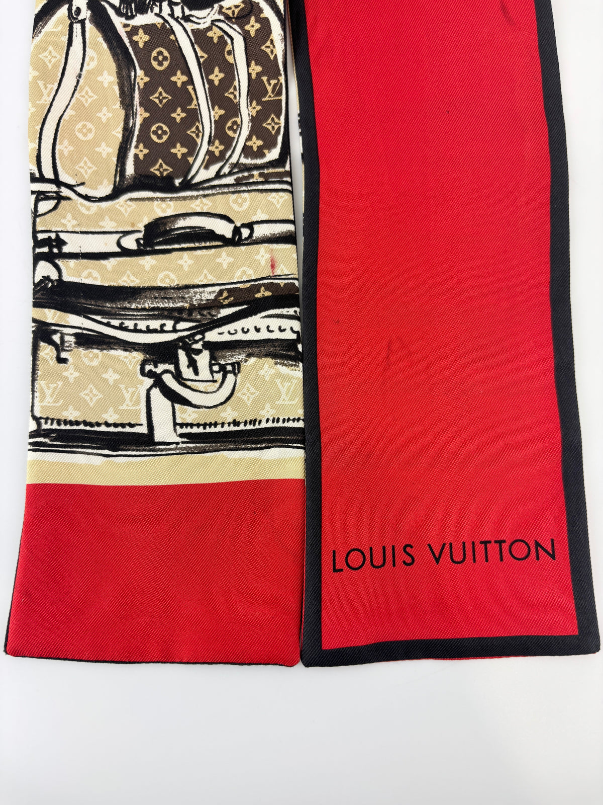 Monogram Trunks Silk Bandeau Scarf