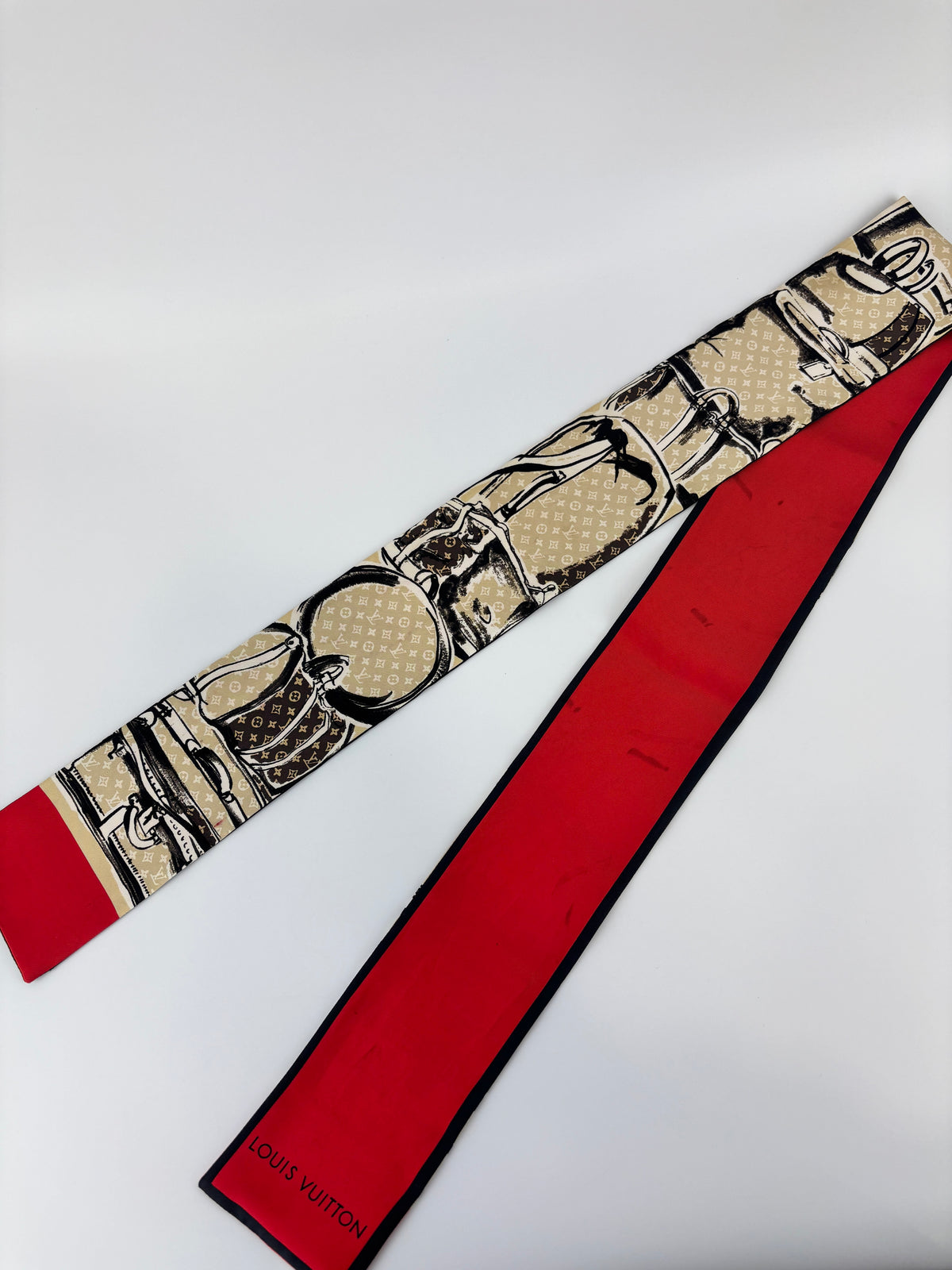 Monogram Trunks Silk Bandeau Scarf