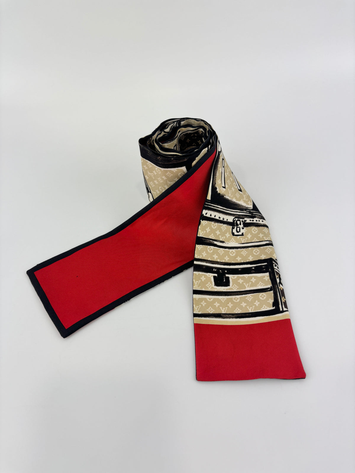 Monogram Trunks Silk Bandeau Scarf