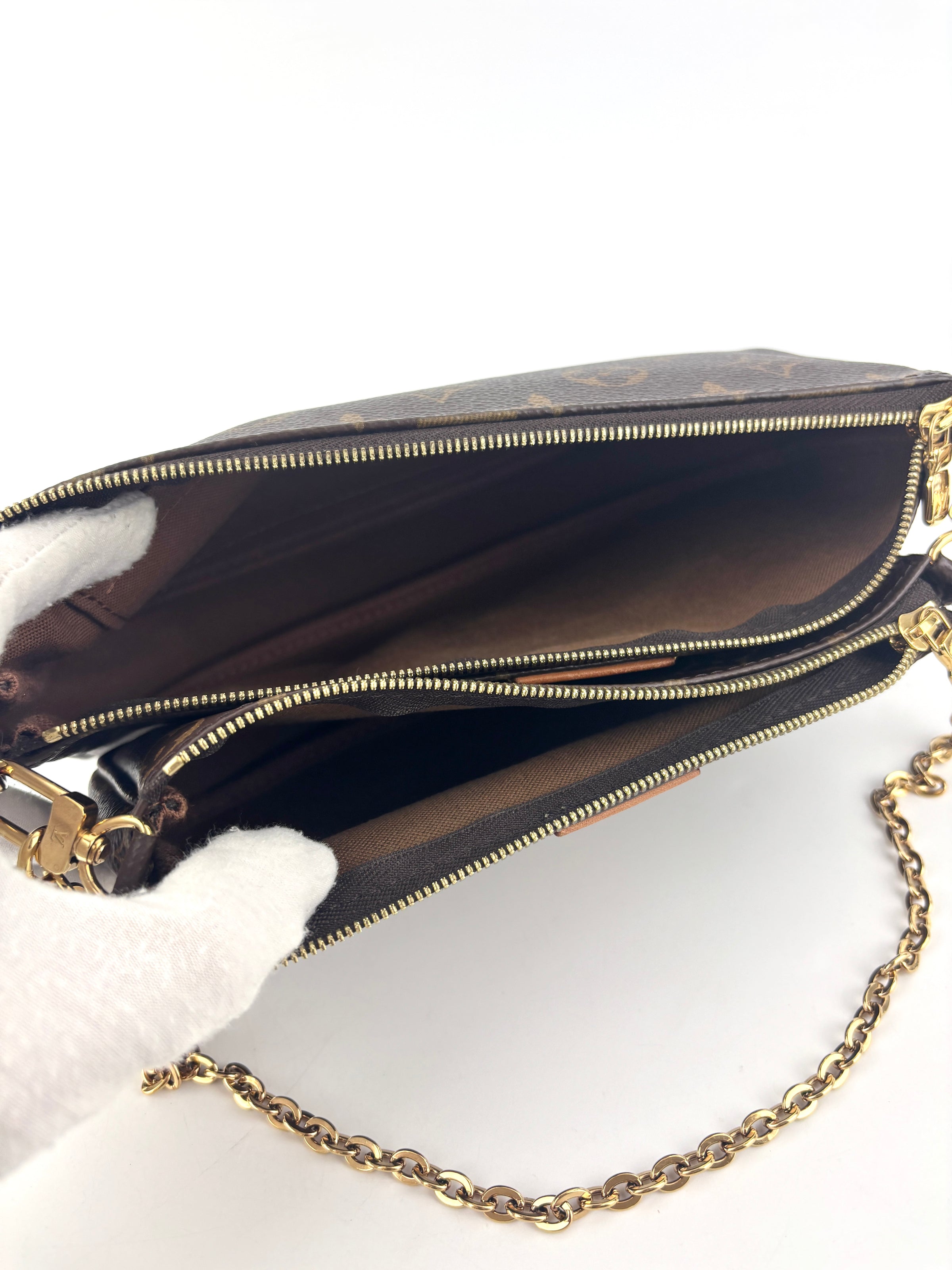 Multi Pochette Monogram Canvas Khaki