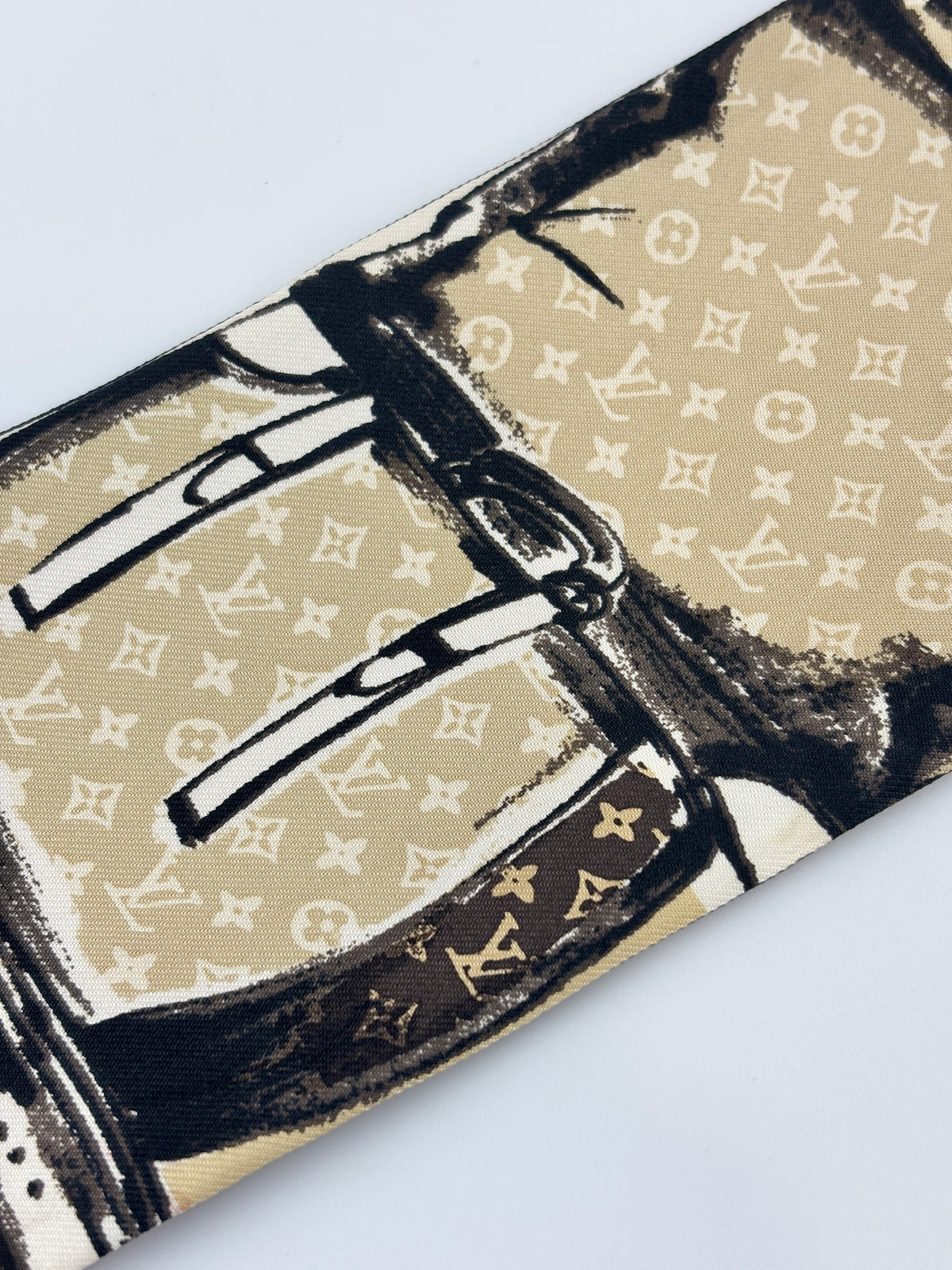Monogram Trunks Silk Bandeau Scarf