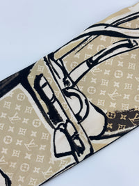 Monogram Trunks Silk Bandeau Scarf