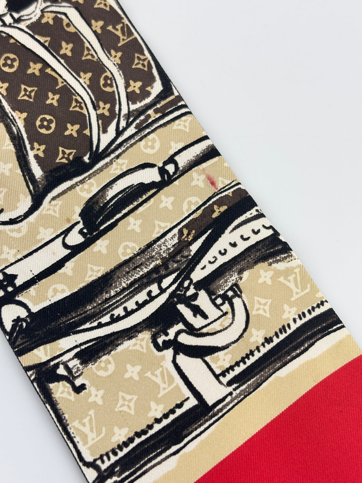 Monogram Trunks Silk Bandeau Scarf