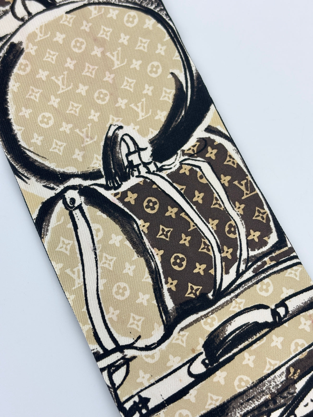 Monogram Trunks Silk Bandeau Scarf