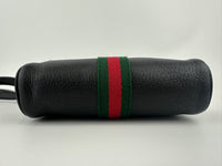 Web Ophidia Mini GG Black Leather Crossbody Bag