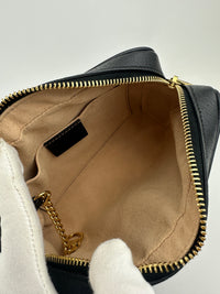 Web Ophidia Mini GG Black Leather Crossbody Bag