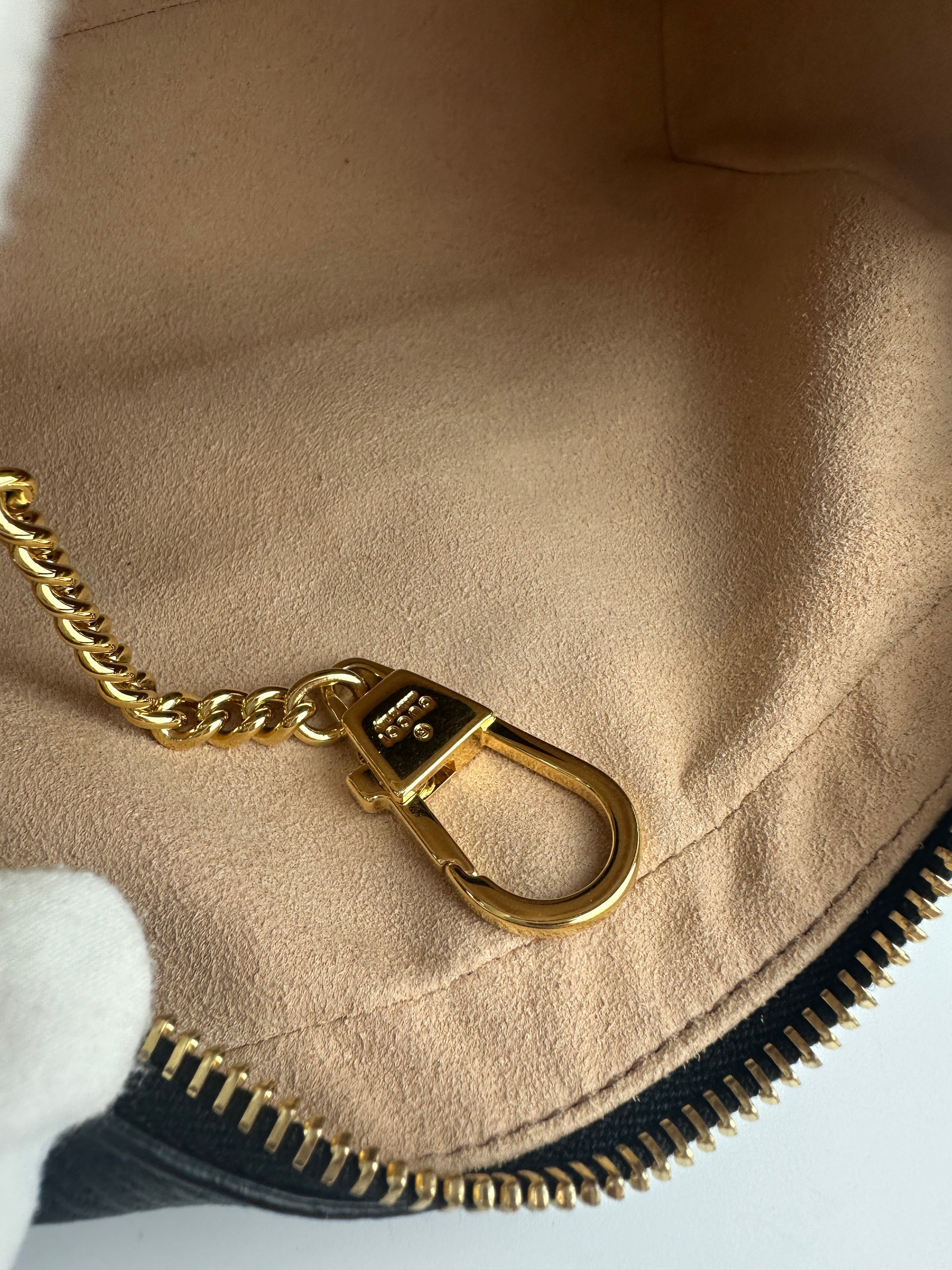 Web Ophidia Mini GG Black Leather Crossbody Bag