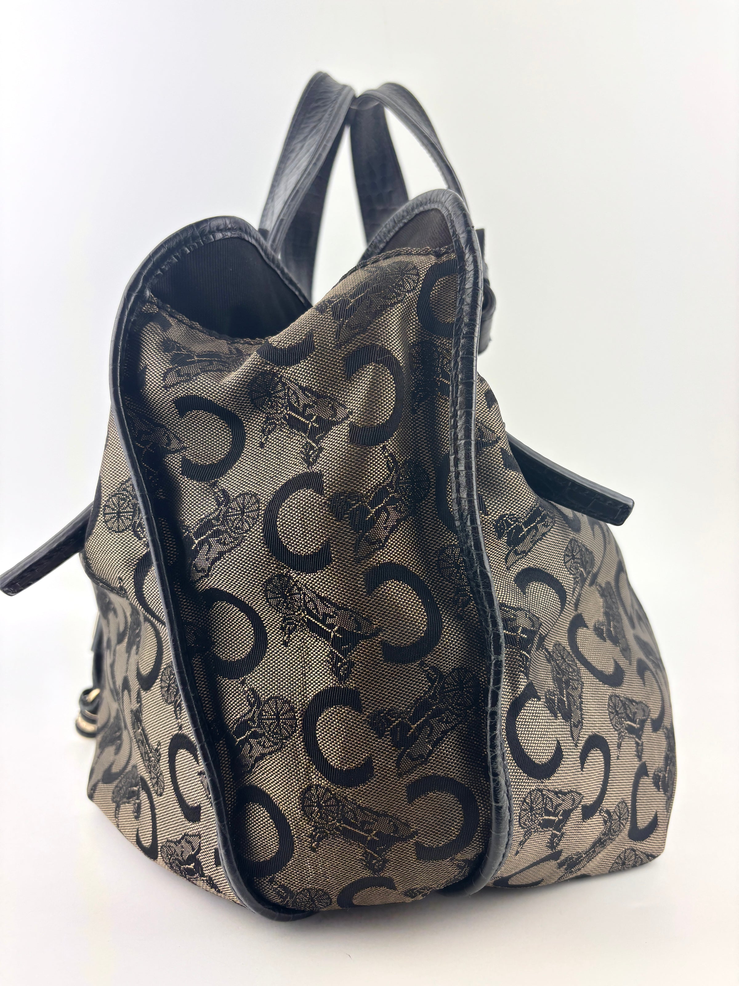 Vintage 2007 C Carriage Canvas Bittersweet Hobo - Glampot
