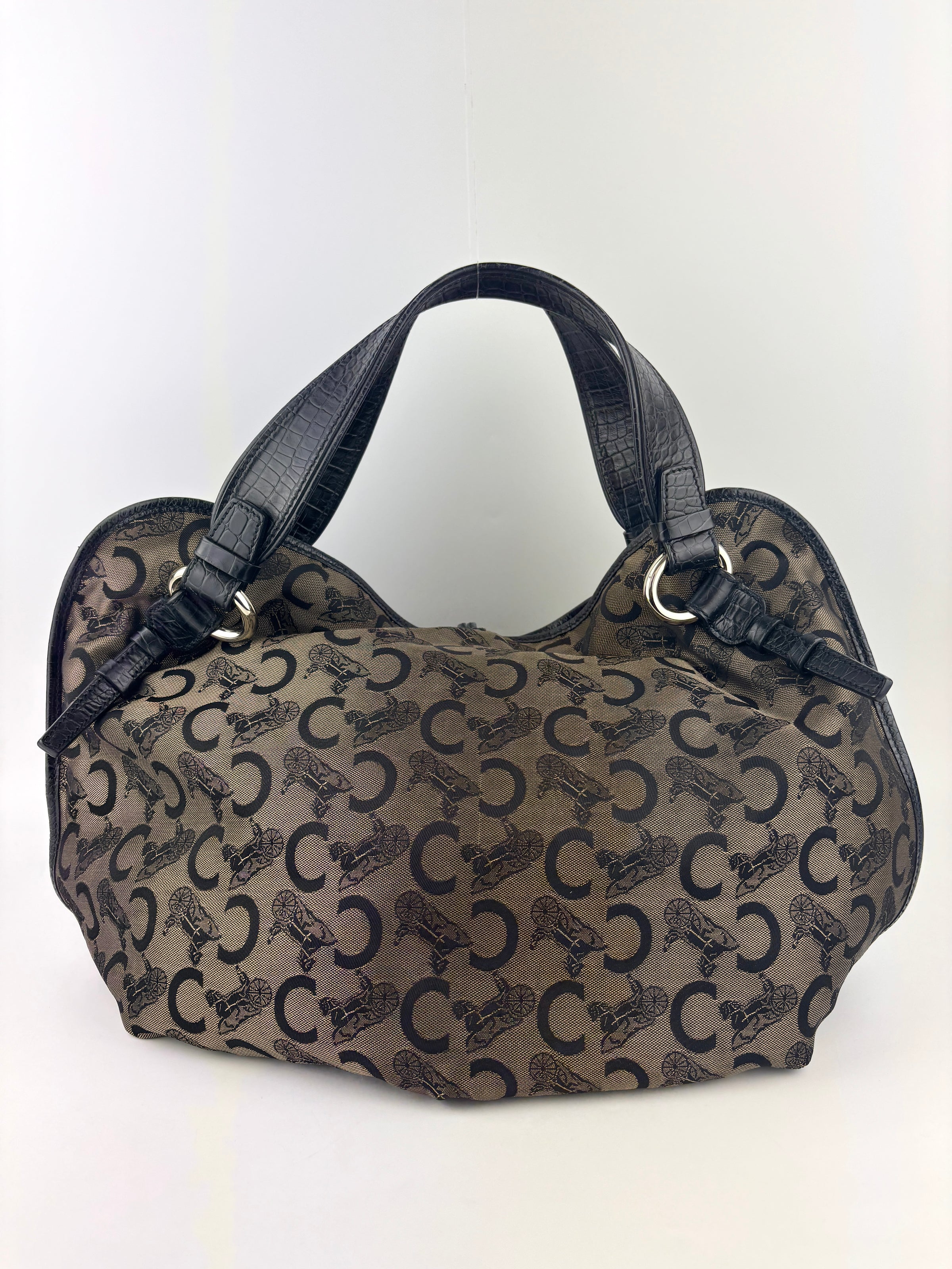 Vintage 2007 C Carriage Canvas Bittersweet Hobo - Glampot