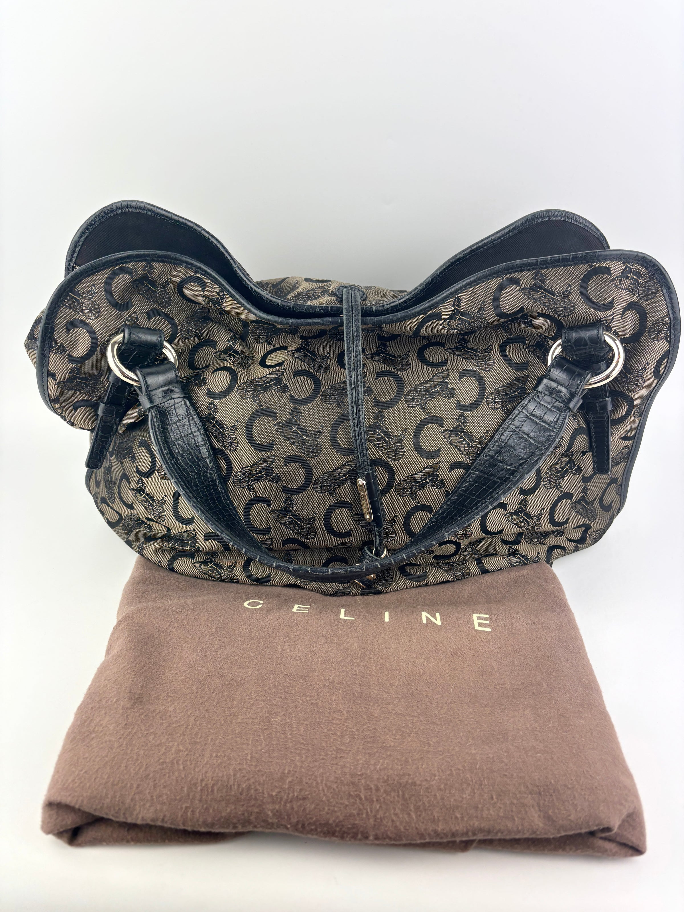Vintage 2007 C Carriage Canvas Bittersweet Hobo - Glampot