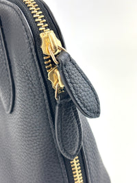 Mini Swing Leather Satchel Bag Black