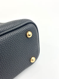 Mini Swing Leather Satchel Bag Black