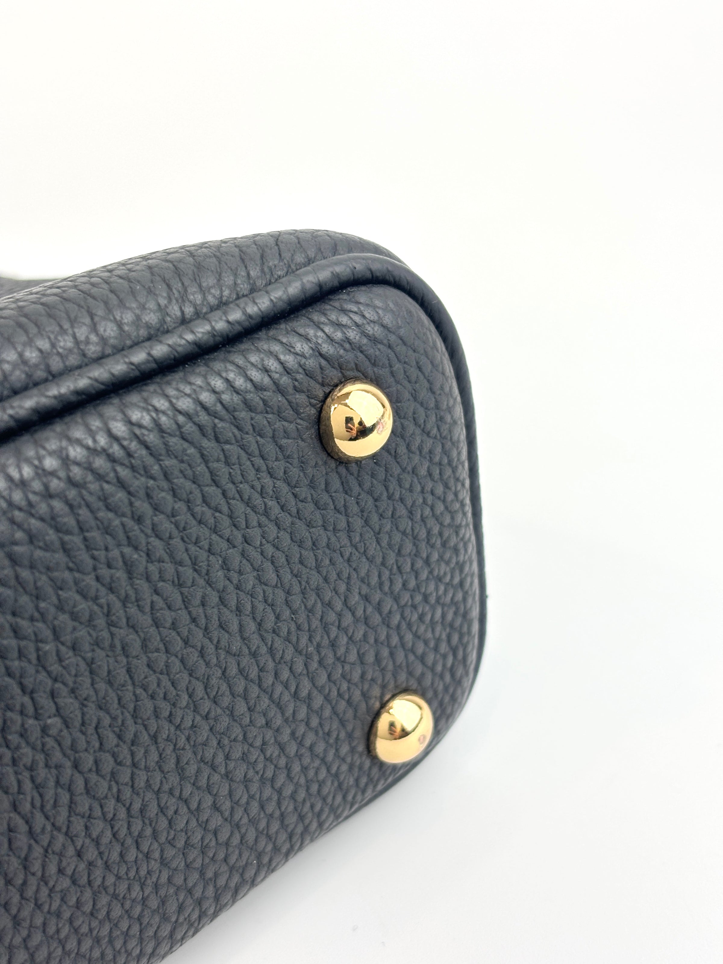 Mini Swing Leather Satchel Bag Black