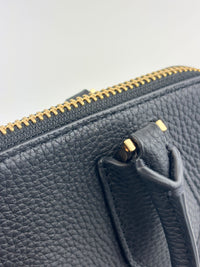 Mini Swing Leather Satchel Bag Black