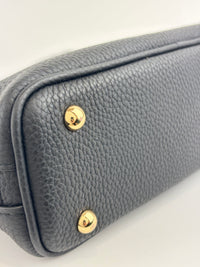 Mini Swing Leather Satchel Bag Black