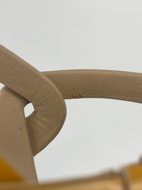 Tribute Patent Leather Platform Sandals Yellow / Beige Size 37.5