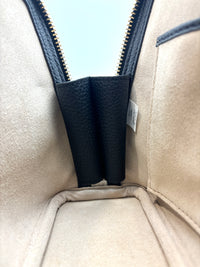 Mini Swing Leather Satchel Bag Black