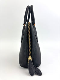 Mini Swing Leather Satchel Bag Black