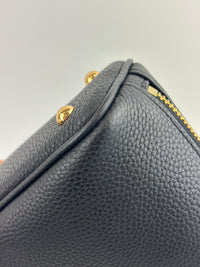 Mini Swing Leather Satchel Bag Black