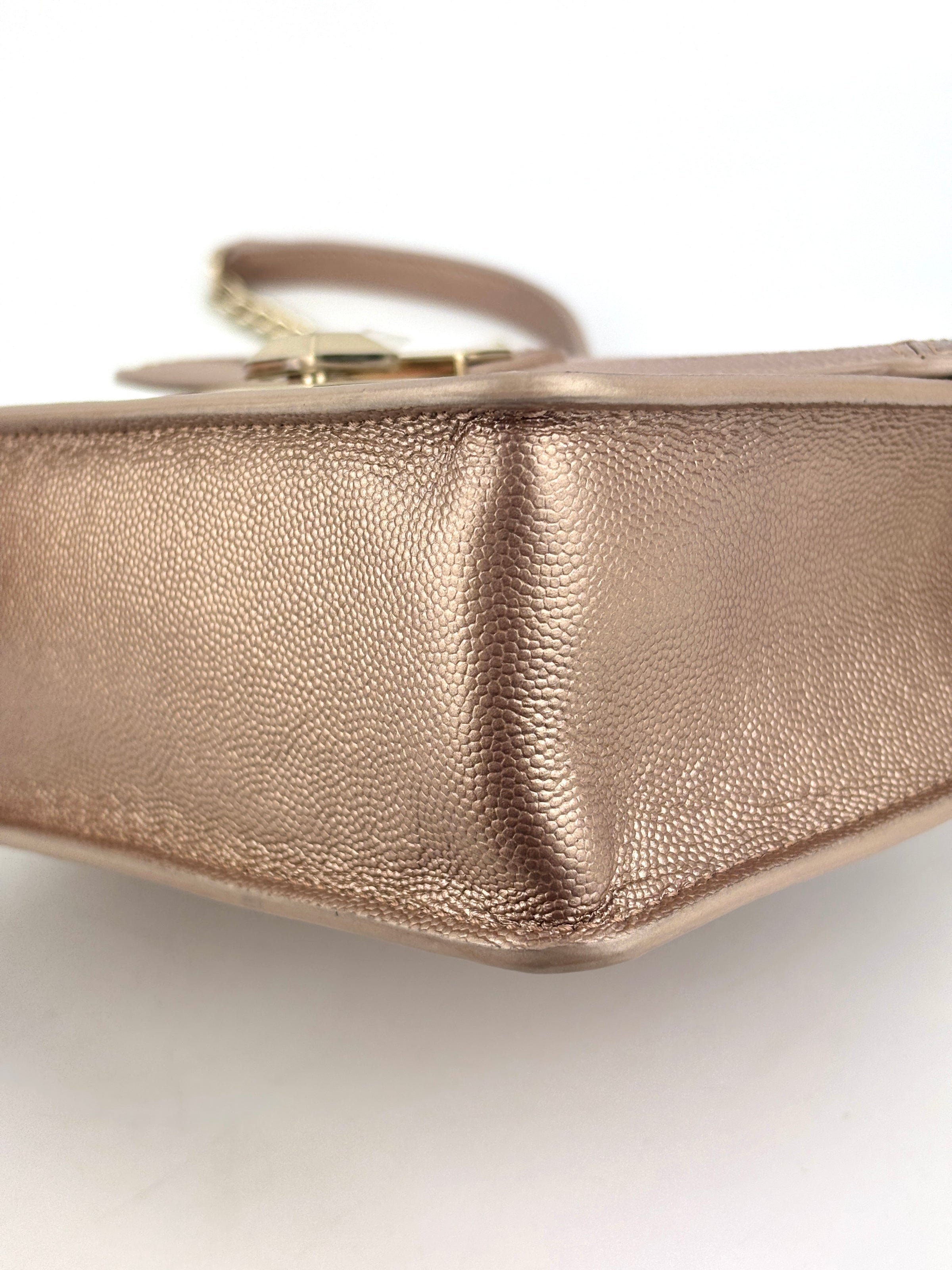Dixie Mini Crossbody in Metallic Dusty Rose - Glampot