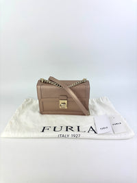 Dixie Mini Crossbody in Metallic Dusty Rose - Glampot
