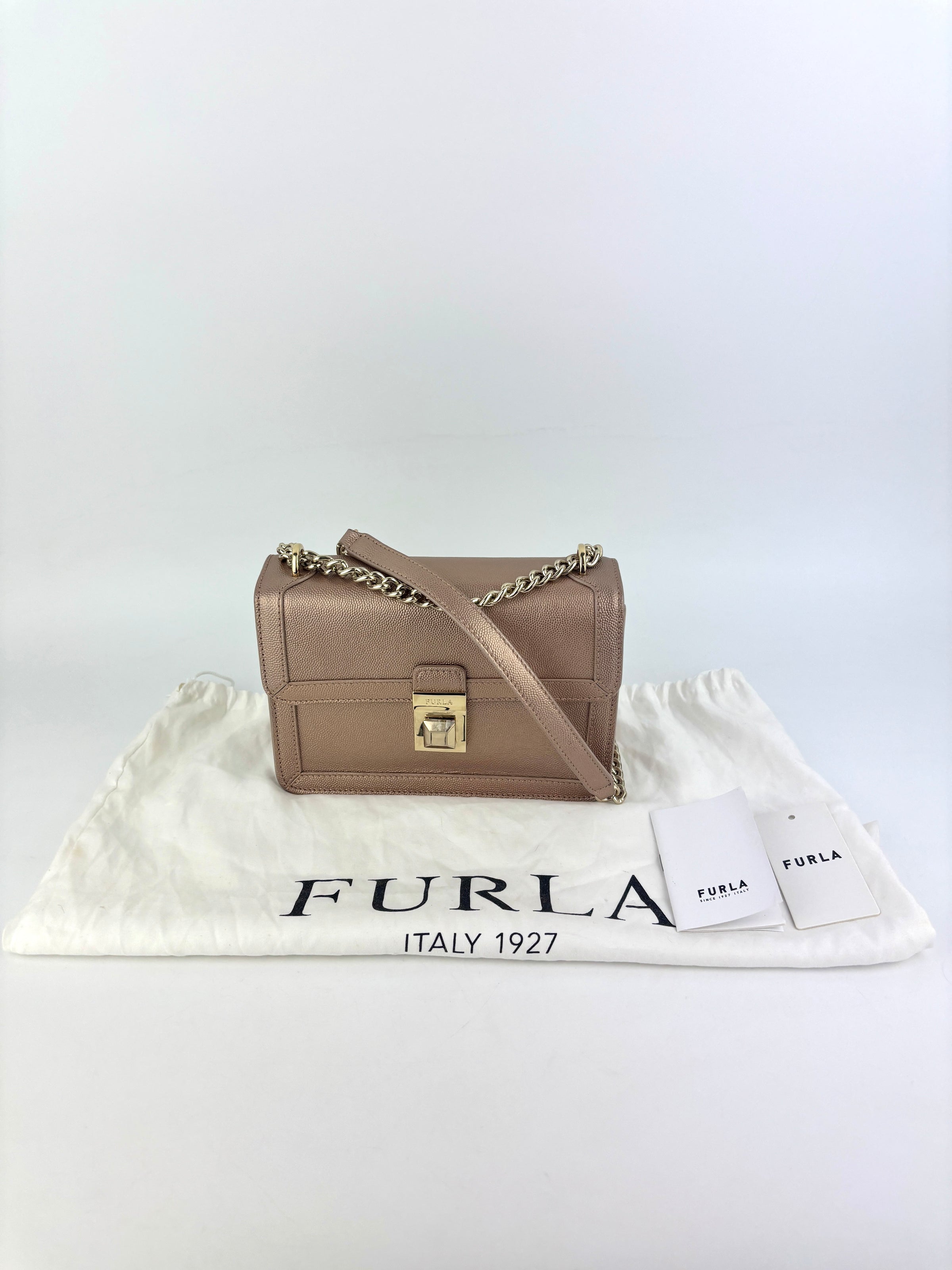 Dixie Mini Crossbody in Metallic Dusty Rose - Glampot