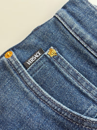 Man's Blue Denim Jeans With Medusa Detail 1006078 | Size 36 | 190/104B - Glampot