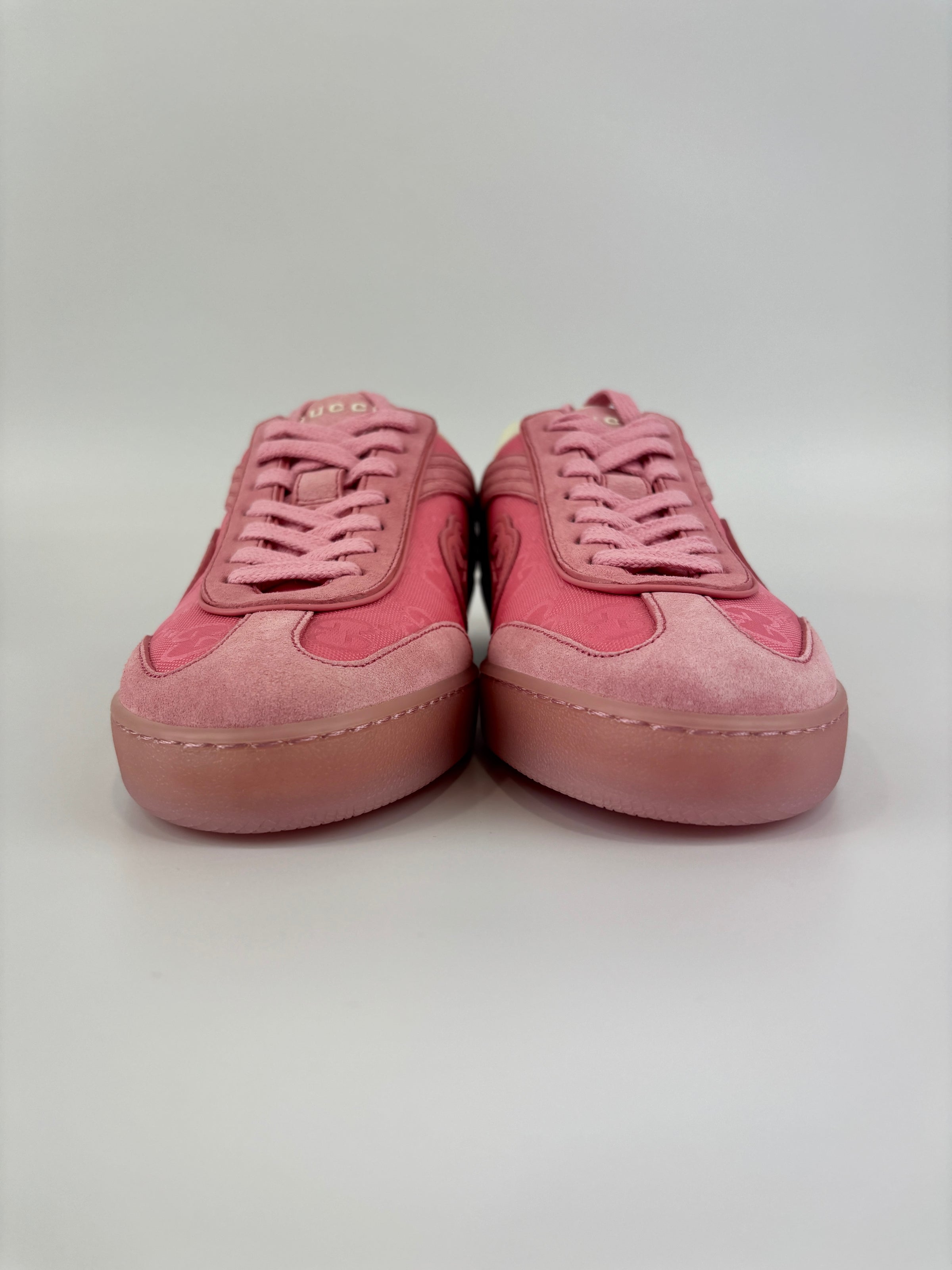 Suede Sweet GG Monogram G75 Sneakers Butterfly Pink Size 38.5